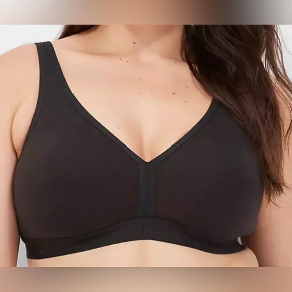 Cacique Other - Lane Bryant Catherine’s Cacique Unlined Full Coverage No-Wire Black Bra 54B